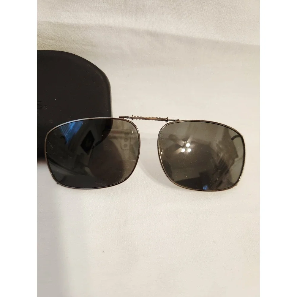 Polar Optics Clip On Sunglasses With Case wear over‎ regular